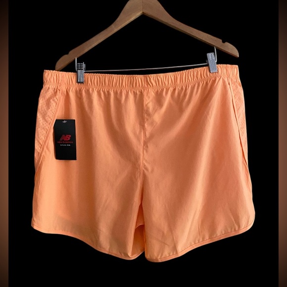 New Balance Orange Athletic Shorts Moisture-Wicking Design - Picture 17 of 17